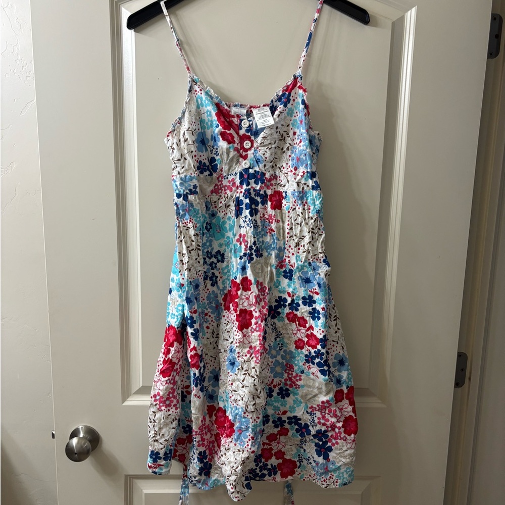 Old Navy Floral Kids Dress - Red, Blue, White